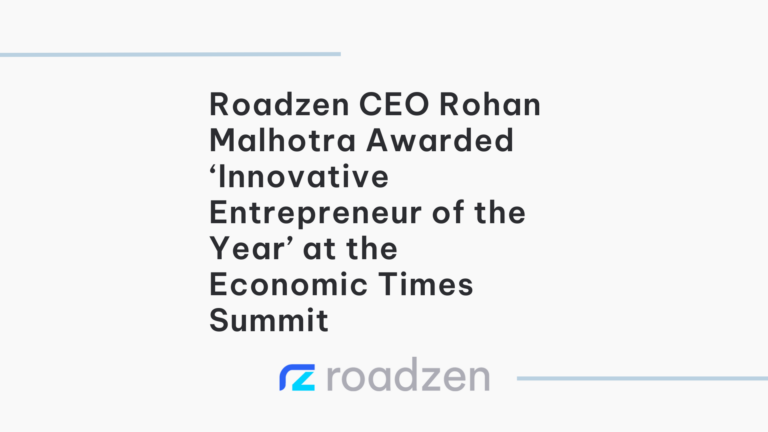 Roadzen CEO Rohan Malhotra Awarded 'Innovative Entrepreneur of the Year’ at the Economic Times Summit