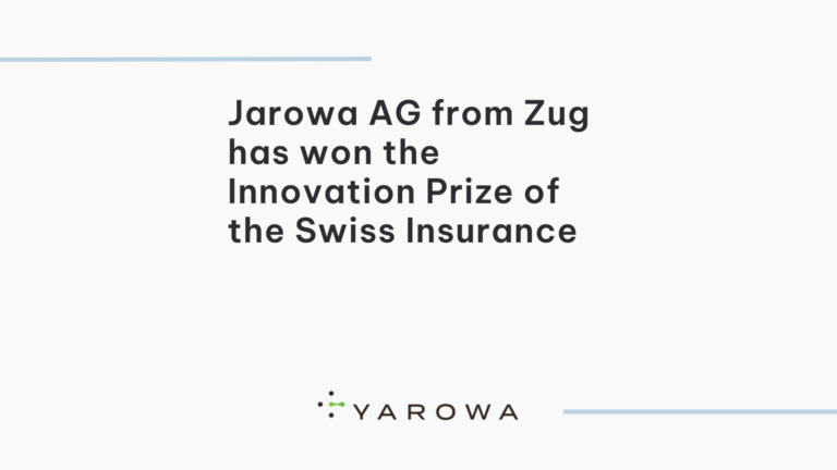 Jarowa AG from Zug has won the Innovation Prize of the Swiss Insurance Industry